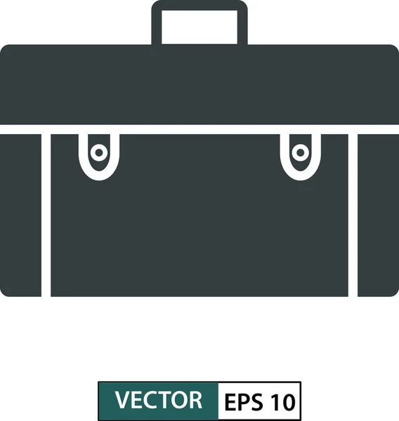 Taschensymbol, Symbol, flaches Design isoliert auf weiß. Vektorillustrationen — Stockvektor