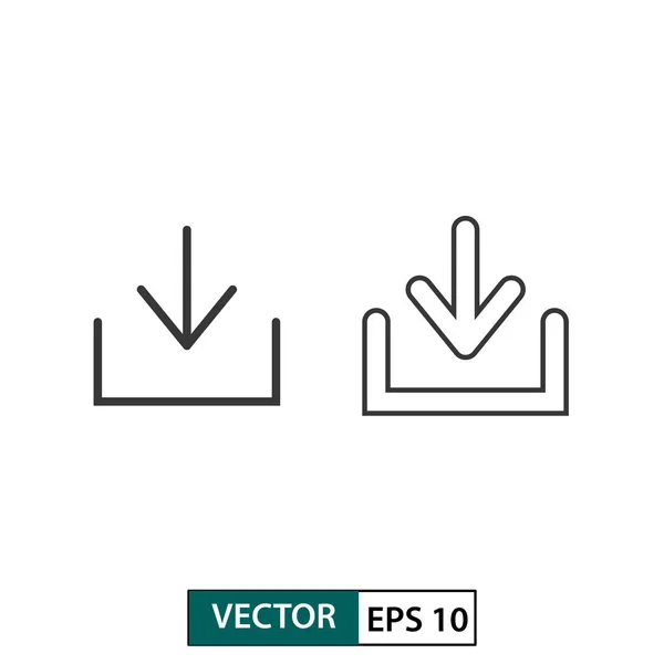 Vektor-Icon herunterladen. isoliert auf weiß. Vektorillustration — Stockvektor
