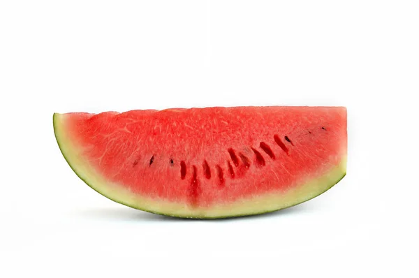 Slice Watermelon White Background — Stock Photo, Image