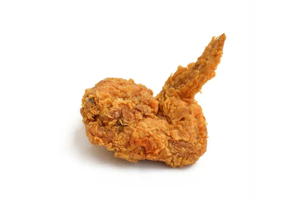 Fried Chicken Wing White Background — Stock Photo, Image