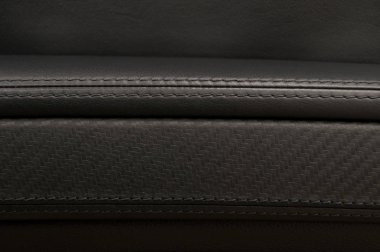 Deri arka plan. Araba iç detay.