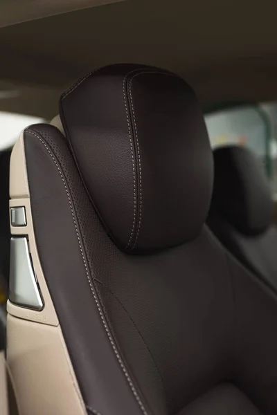 Modern Car Leather Seats — Stock Photo, Image