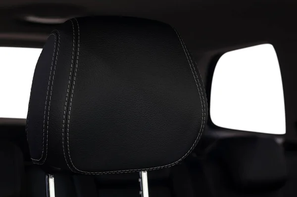 Kulit Mobil Headrest Detail Interior — Stok Foto