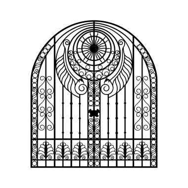 Metal kapı simgesi. Vektör EPS10.