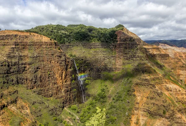 Caída Agua Waimea Canyon Kauai Hawaii — Foto de Stock