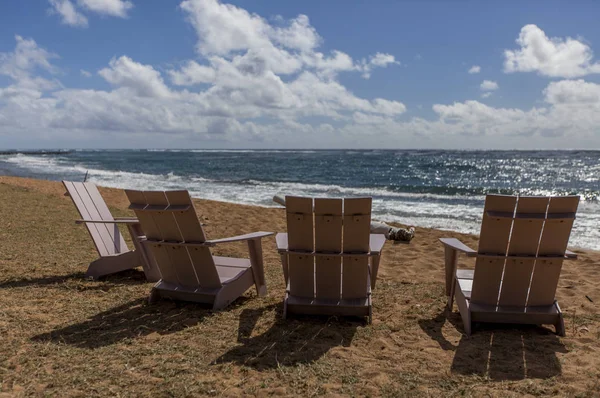 Kauai Hawaii doldurulmuş bekleyen sandalye