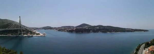 Uma Vista Panorâmica Nova Cidade Dubrovnik — Fotografia de Stock