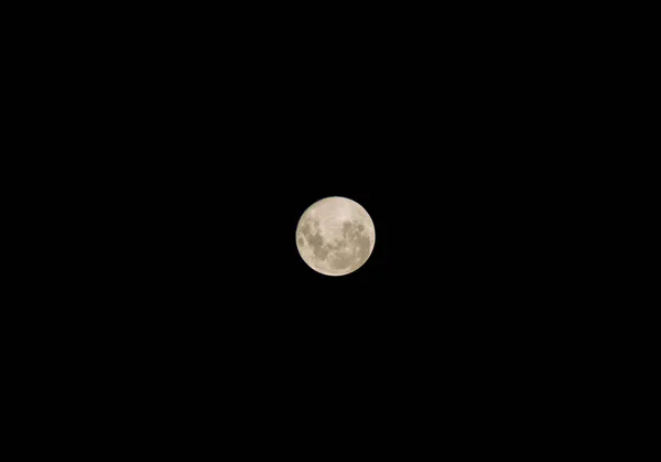 Grande Pleine Lune Sur Fond Ciel Sombre — Photo