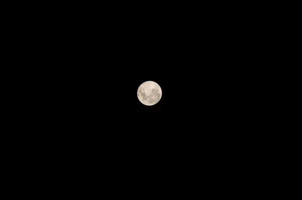 Gran Luna Llena Sobre Fondo Cielo Oscuro —  Fotos de Stock