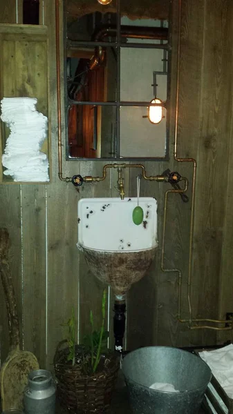 Toalett i  en restaurang i Gteborg