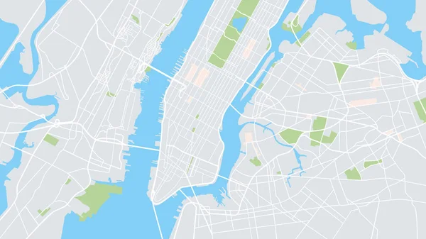 Mappa di New York — Vettoriale Stock