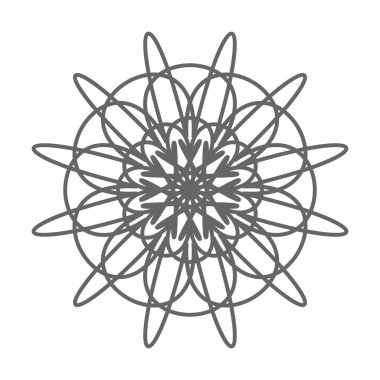 Vintage çiçek dekoratif unsur. Boyama kitabı sayfası