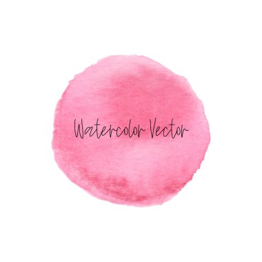 Suluboya el boyalı daire tasarım elemanı beyaz bir arka plan, dekoratif tasarım elemanı