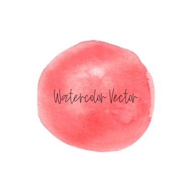 Suluboya el boyalı daire tasarım elemanı beyaz bir arka plan, dekoratif tasarım elemanı