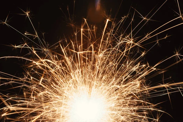 stock image Close-Up Of Flying Sparks At Night