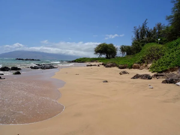 Ben Maui Hawaii Kamaole Beach Park Görüntülemek — Stok fotoğraf