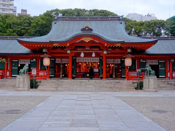 El hermoso Santuario Ikuta de Kobe, Japón — Foto de Stock