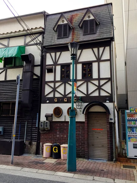 Arquitetura japonesa típica na área de Motomachi em Kobe — Fotografia de Stock