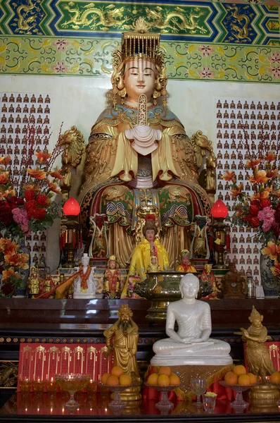 stock image Portrait of the beautiful Mazu goddess statue