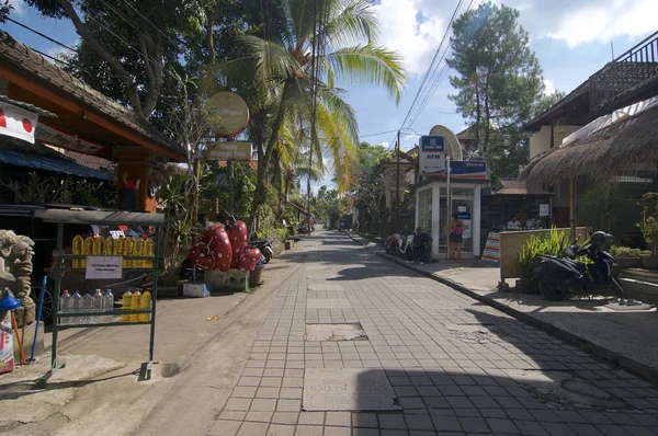 View of Jalan Bisma road in Ubud, Bali — Stock Photo, Image