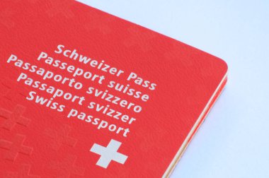 Bir İsviçre pasaportunun yakın resmi