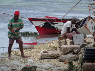 Jamaikalı balıkçılar iş başında