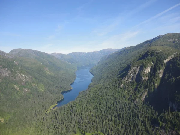 Ariel View Misty Fjords Ketchikan Alaska Tongass National Forest — Stock Photo, Image