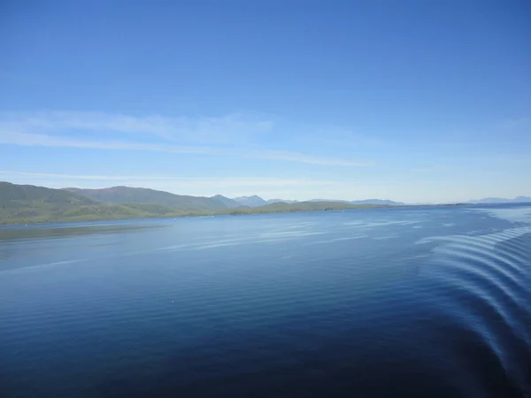 Mountain Filled Horizon Pacific Ocean Inglés Paso Interior Alaska —  Fotos de Stock