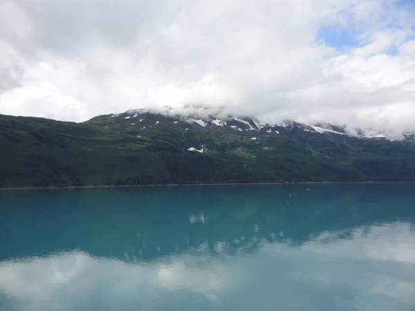 Mountain Filled Horizon Pacific Ocean Inglés Paso Interior Alaska — Foto de Stock