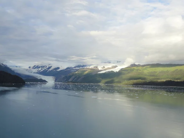 Mountain Filled Horizon Sur Océan Pacifique Passage Intérieur Alaska — Photo