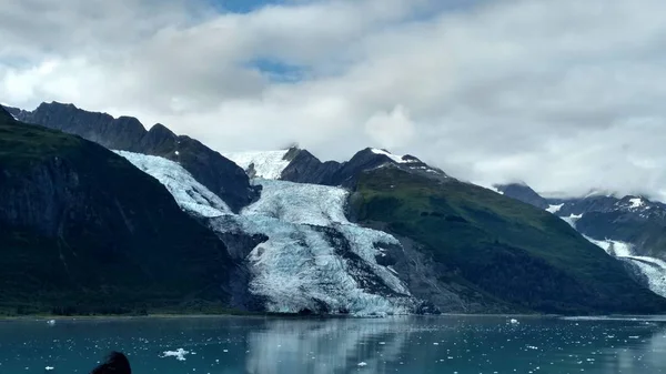Ledovce Národním Parku Glacier Bay Aljašce Ledovce Které Blíží Horským — Stock fotografie