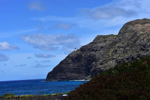 Вид Гори Тихого Океану Гаваях Хмари Рухомому Вигляді Джунглі Розсіює — стокове фото
