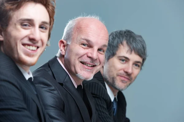 Happy successful businessman in a meeting — Stock Photo, Image