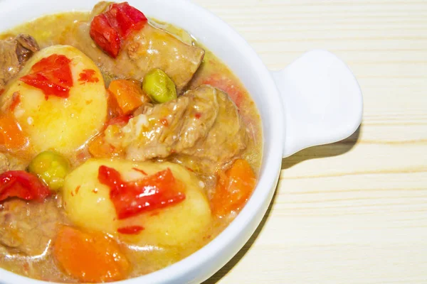 Guisado Carne Com Batatas — Fotografia de Stock