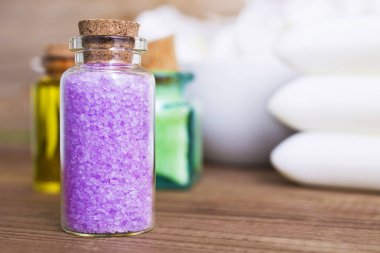 yağlar, banyo tuzları ve sabunlar. Spa konsept