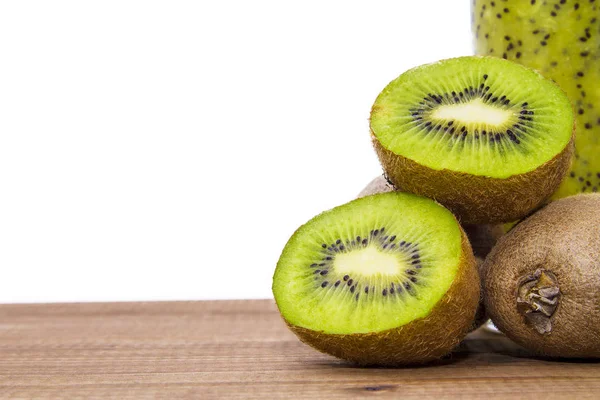 Kiwis Smoothie Kiwi Fruits Isolés — Photo