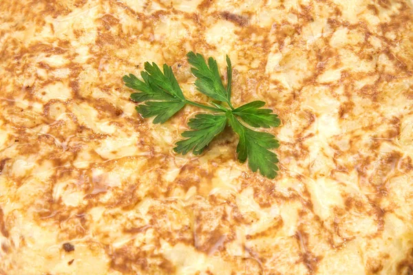 Tipik Spanyol Omlet Patates Yumurta Ile — Stok fotoğraf