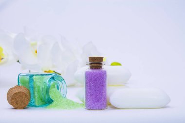 Spa ve rahatlama kavramı, mineraller ve sabunlar