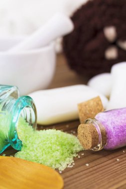 Spa ve rahatlama kavramı, mineraller ve sabunlar