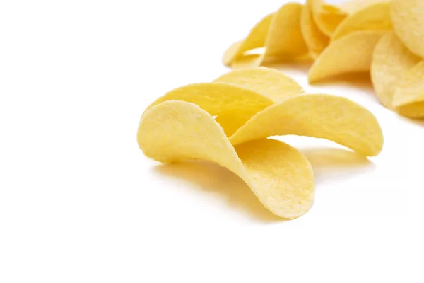 Chips Isolerad Vit — Stockfoto