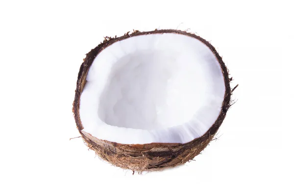 Leckeres Kokosnussstück Isoliert — Stockfoto