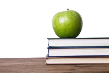 apple ve Kitaplar ile okula geri kavramı