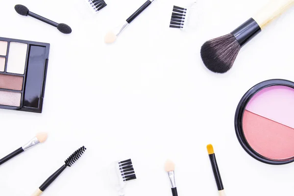 Top View Makeup Cosmetics Set — Stock Photo, Image