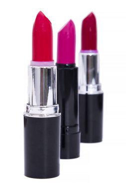  kırmızı ruj çubukları izole