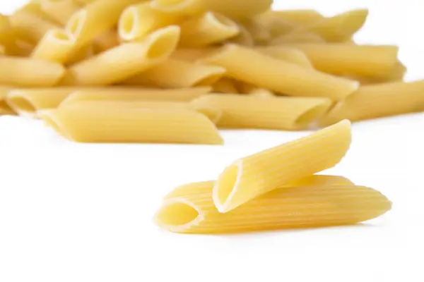 Pastas Crudas Aisladas Sobre Blanco — Foto de Stock