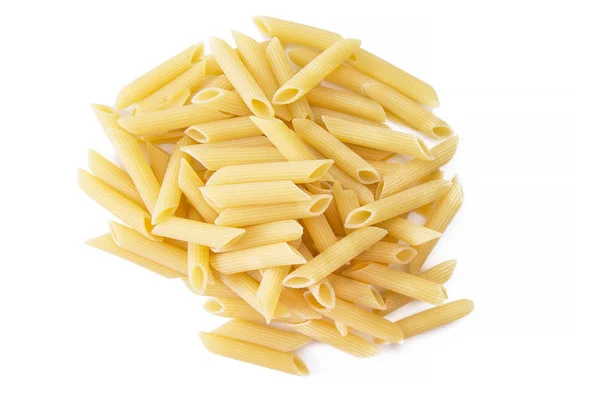 Pastas Crudas Aisladas Sobre Blanco — Foto de Stock