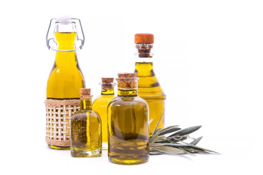 İzole edilmiş saf zeytin yağı.