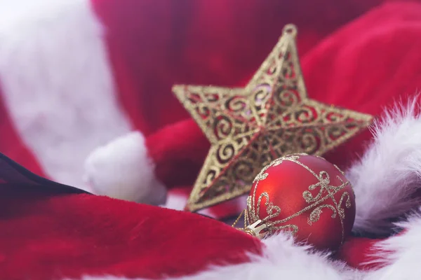 Santa Claus Ubrania Dekoracje Świąteczne — Zdjęcie stockowe