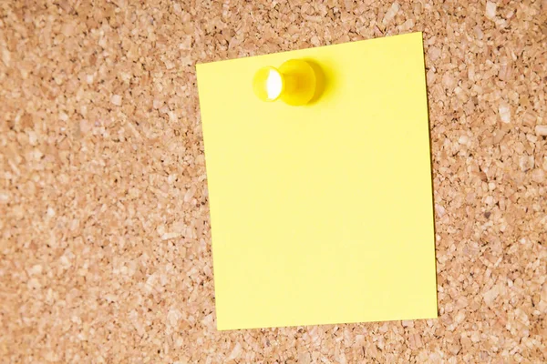 Kolorowy Papier Kolorowymi Pinami Płycie Corkboard — Zdjęcie stockowe