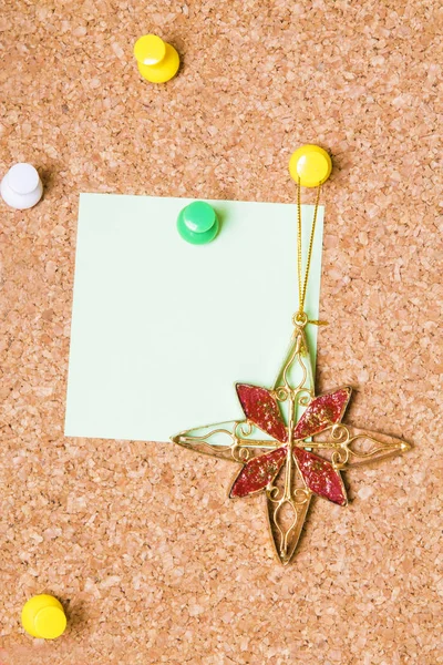 Tarjeta Navidad Con Estrella Navidad —  Fotos de Stock